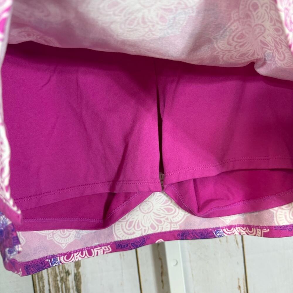 Tranquility by Colorado Clothing Floral Mini Skirt in Pink and Purple Size Small - Picture 2 of 5